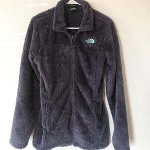 The North Face Purple Zip Down Fleece Fuzzy